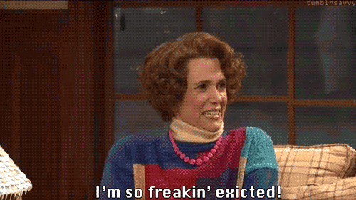 kristen wiig excited