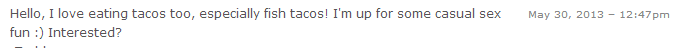tacos sex message